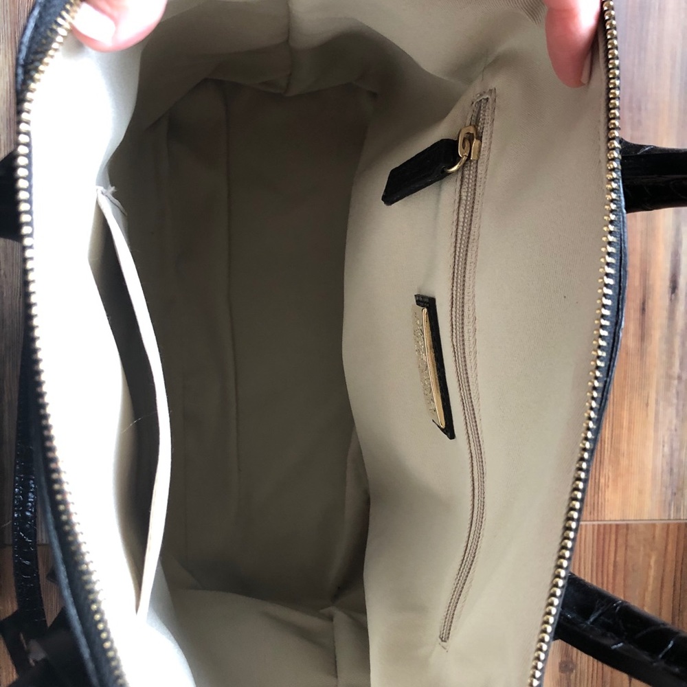 Valentino Bravia Croc Leather Dome Satchel - Picture 3 of 12